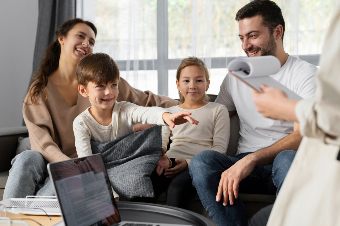 Discussion during a family meeting