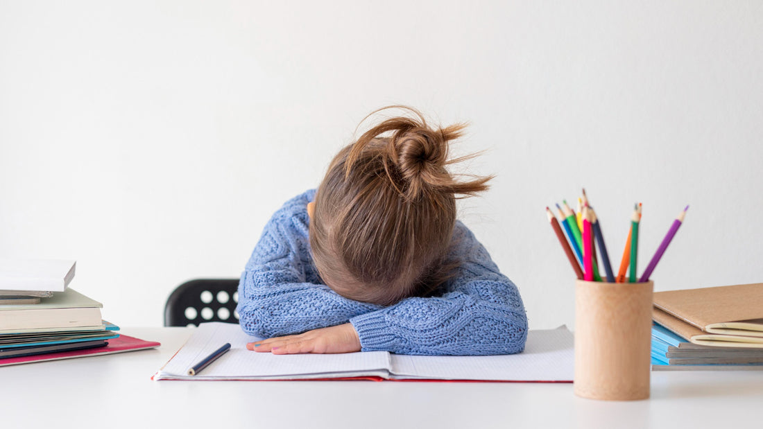 Girl overwhelmed by busy schedule