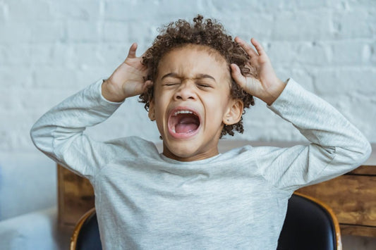 Kid having a tantrum