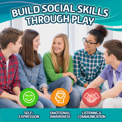 Teens talking together, Dive In builds self-expression, emotional awareness, and listening skills