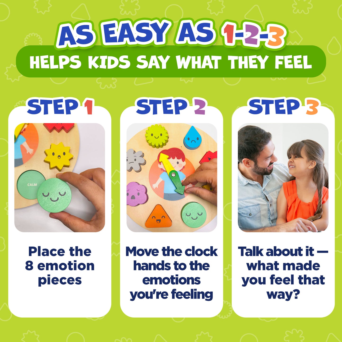 Feelings Clock Puzzle: Easy as 1-2- 3
