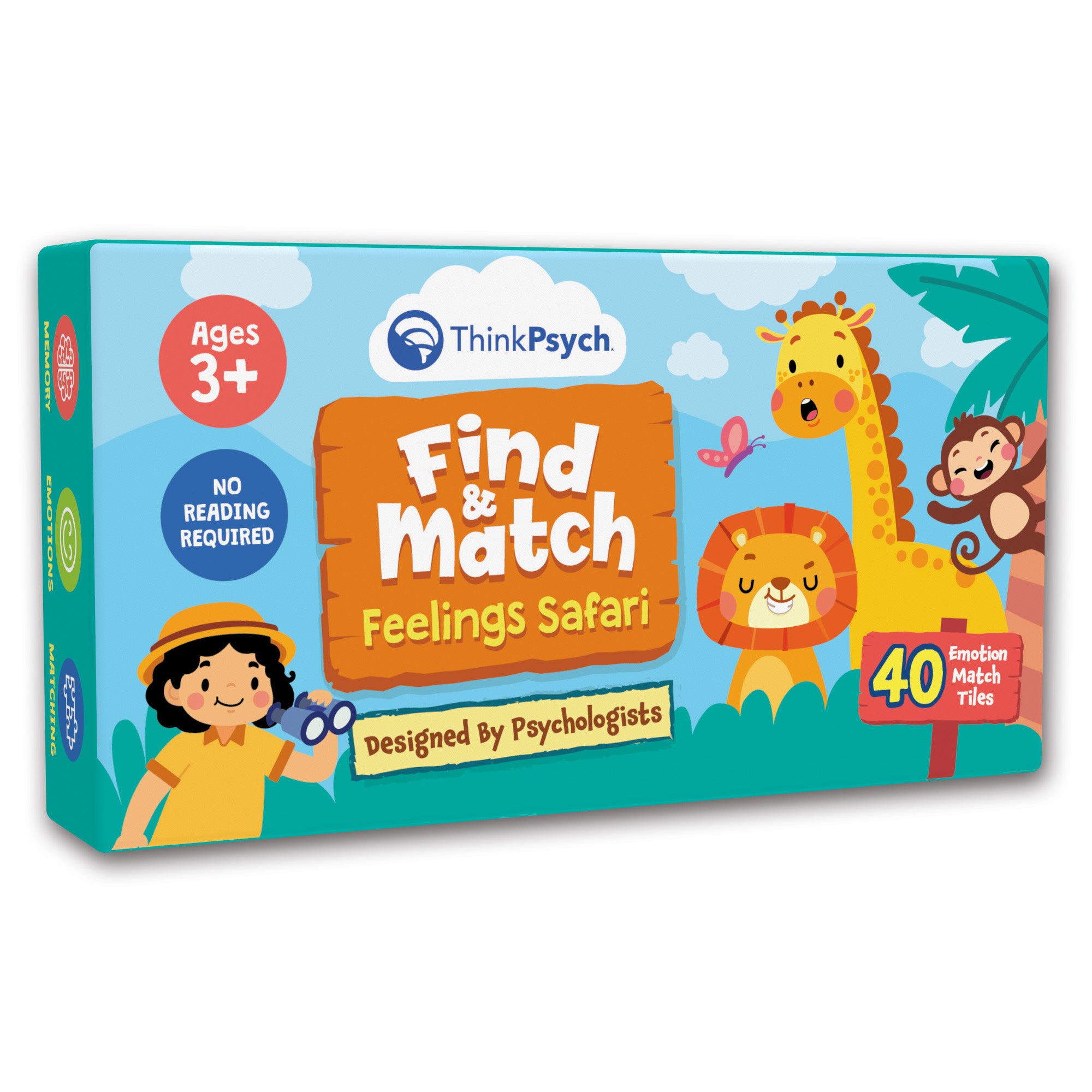 Find & Match: Feelings Safari - Emotions Matching Game for Kids | 40 ...