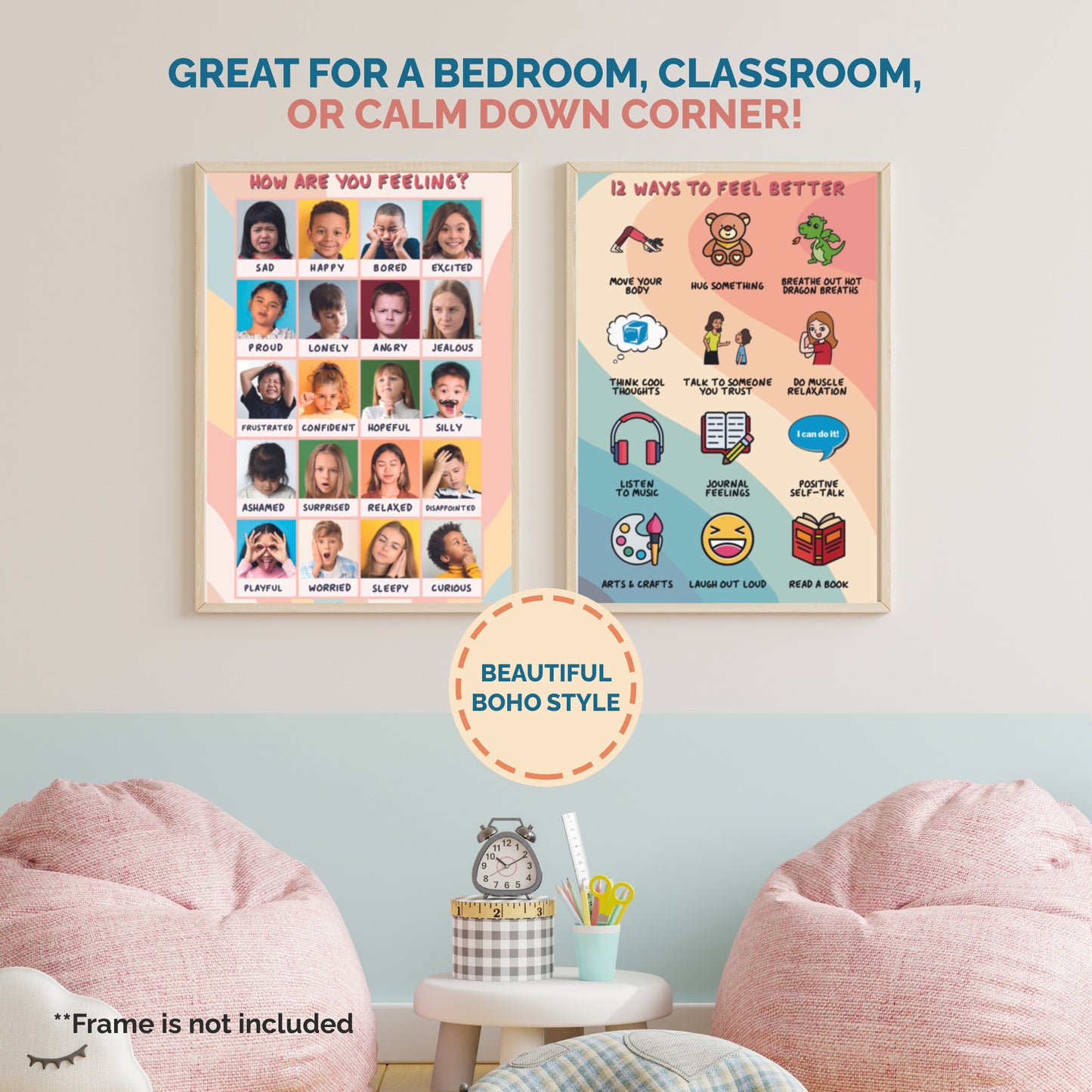Feelings & Coping Skills Posters (Bilingual)