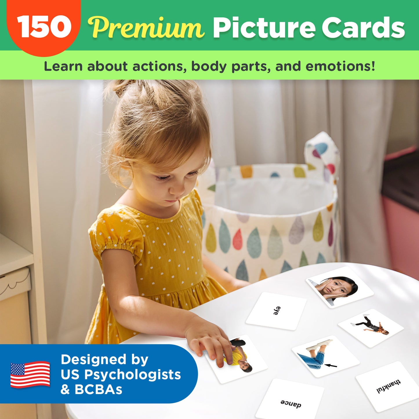 Actions, Body Parts, and Emotions Flashcards