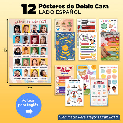 Feelings & Coping Skills Posters (Bilingual)