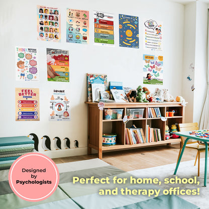 Feelings & Coping Skills Posters (Bilingual)