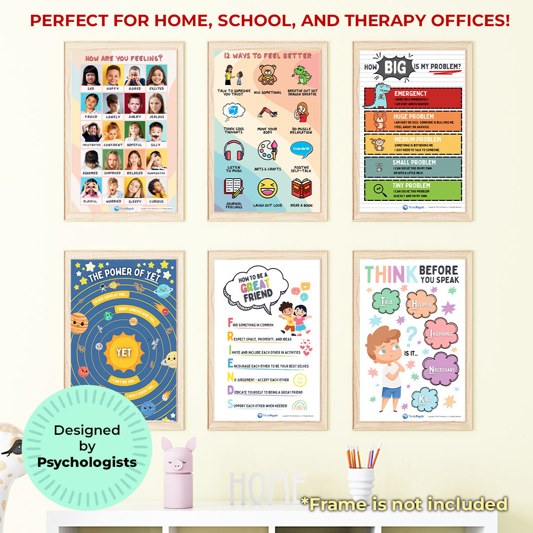 Feelings & Coping Skills Posters (Bilingual)