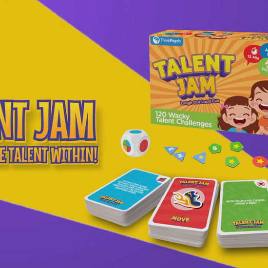 ThinkPsych Talent Jam Card Game for Fun Family Game Nights for All Ages