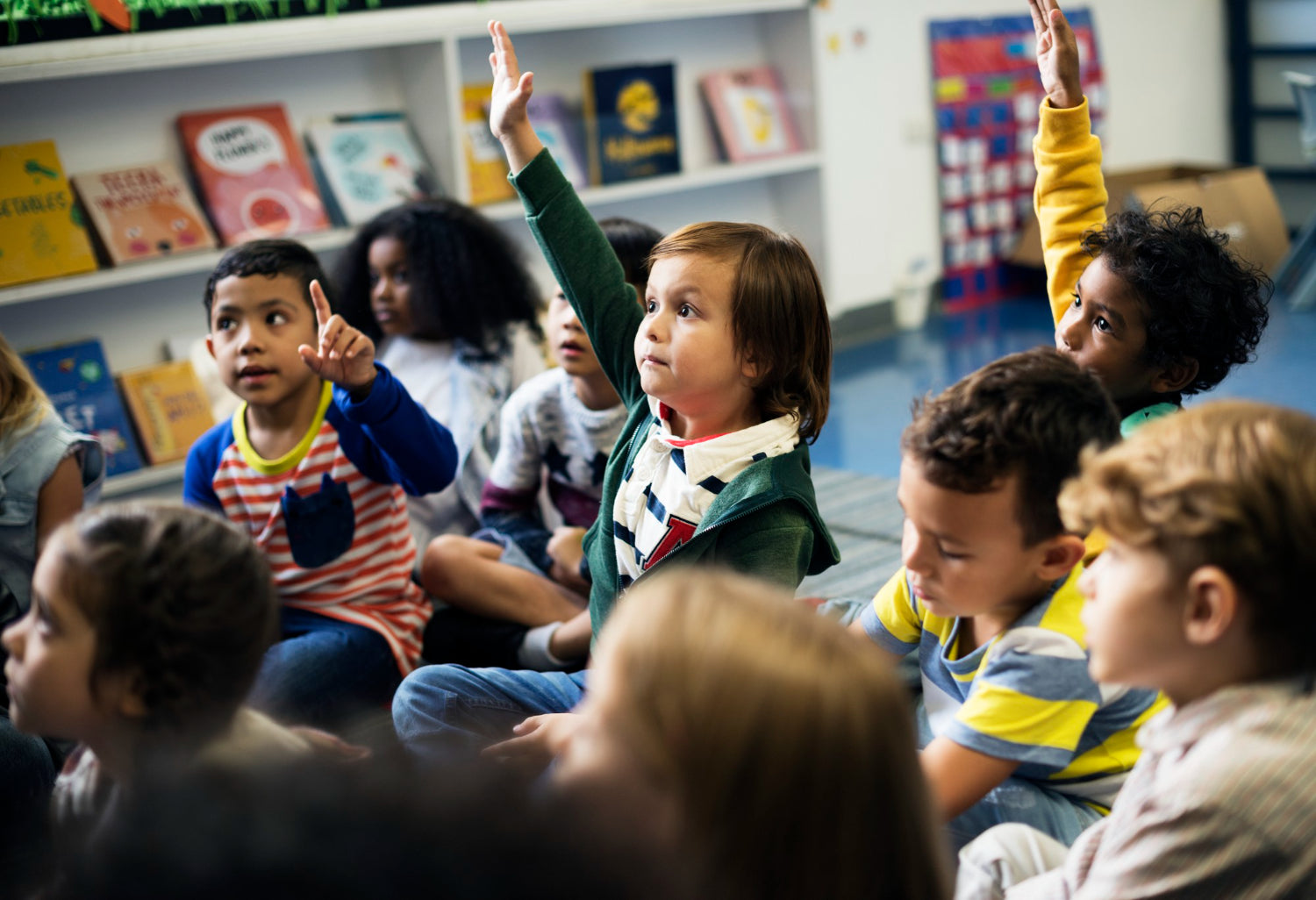 Kids actively listening